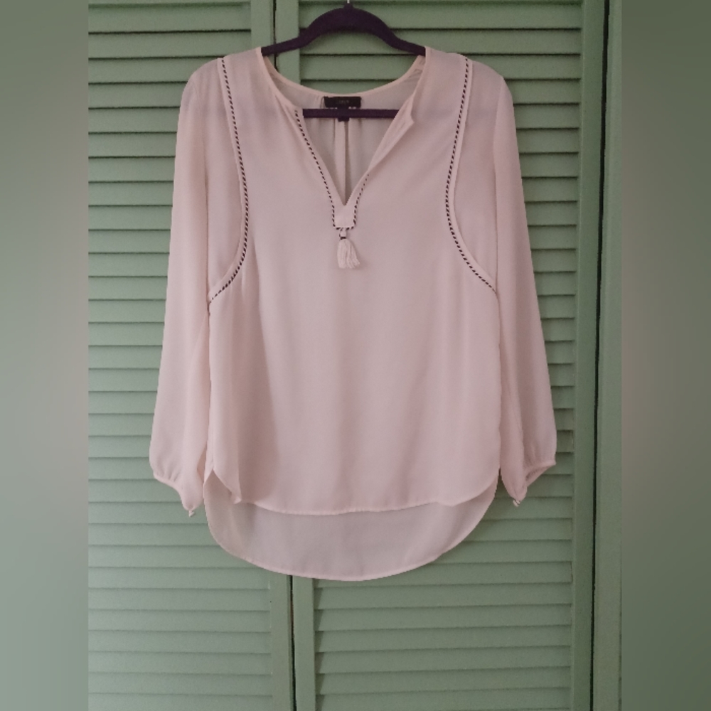 Cream J. Crew Blouse